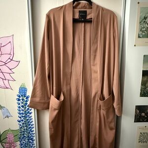 Dynamite Satin Robe - Dusty Rose